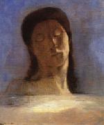 With Closed Eyes Odilon Redon